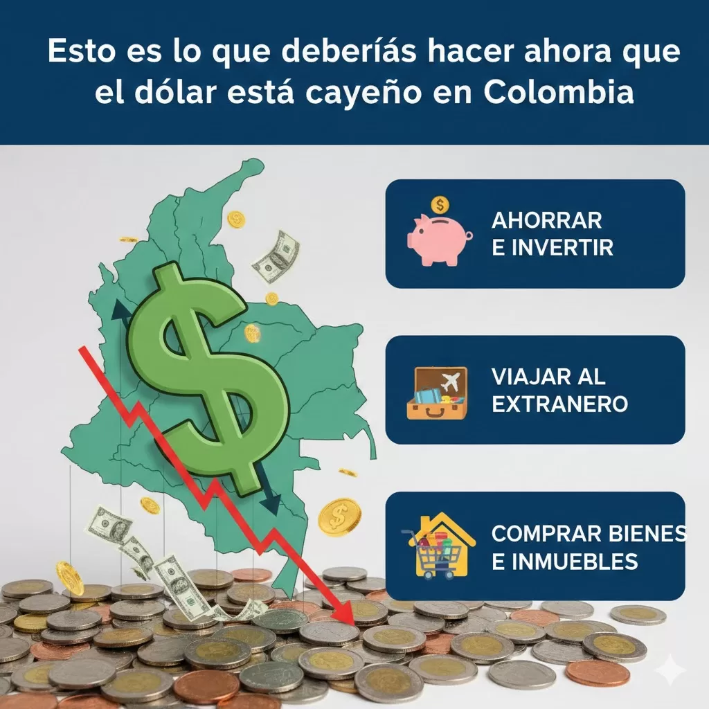 Que hacer si baja el dolar en colombia