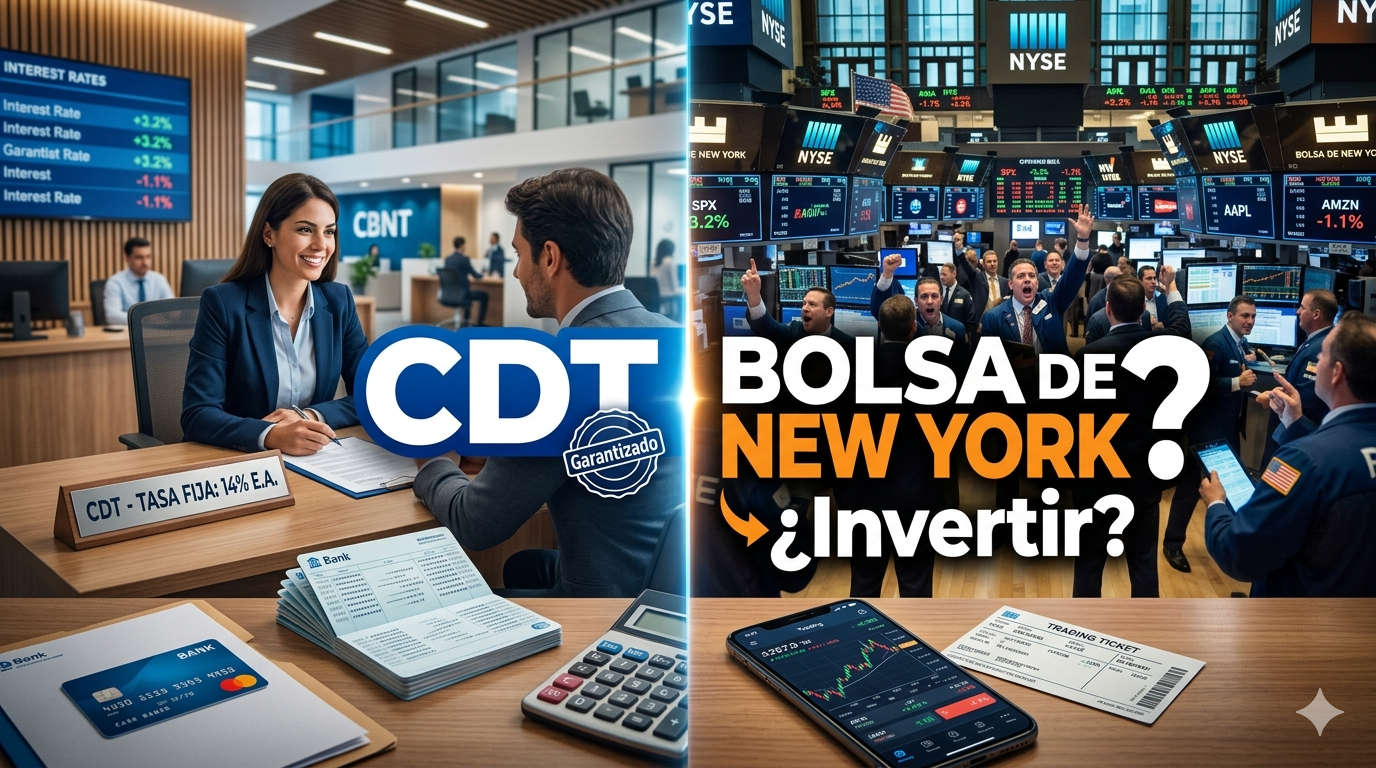 que renta mas, un cdt o la bolsa de new york
