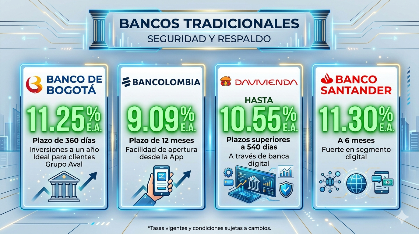 renta cdt de banco tradicional